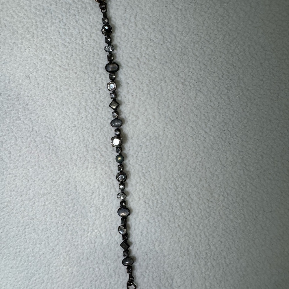 Sorrelli Gray Austrian Crystal and Stone Bracelet - Picture 6 of 8